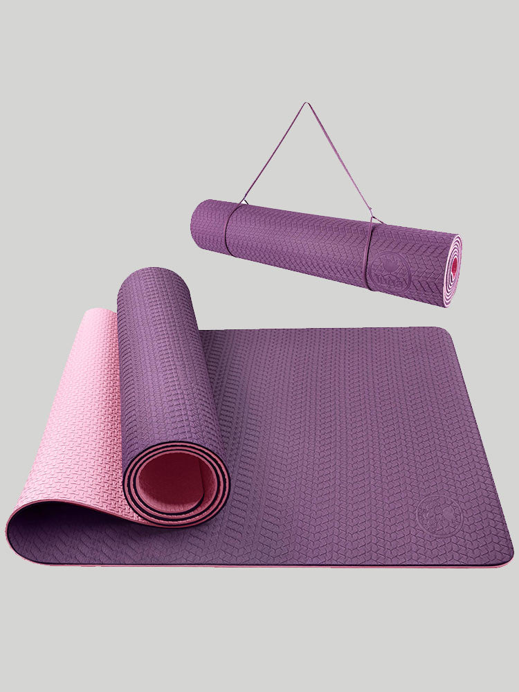  IUGA Pro Yoga Mat Non Slip Hot Yoga Mat Anti-tear Exercise Mat  Eco Friendly Yoga Mats with SGS Certified Material Free Carrying Strap  Included : Sports & Outdoors