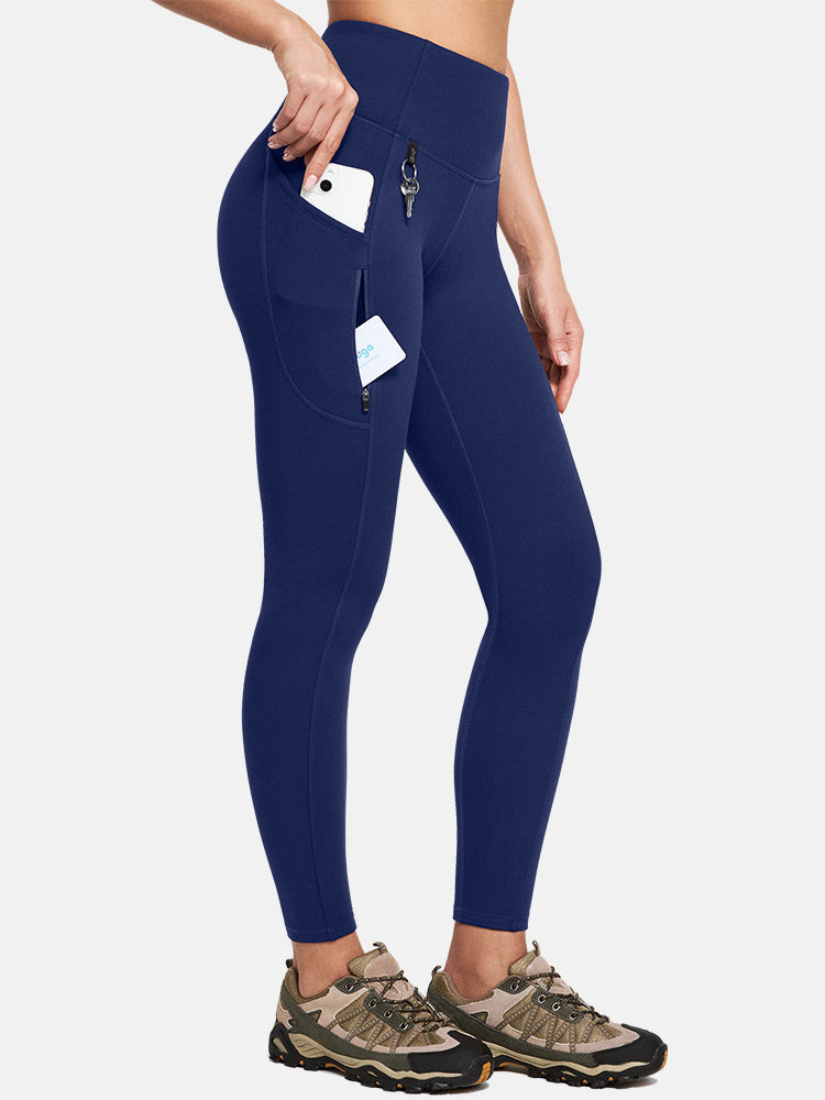 Fleece Lined Water Resistant Leggings Dark Blue