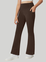 HeatLab™ Girl's Fleece Lined Flare Pants Coffee