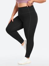 IUGA SilkFeel™ No Front Seam Plus Size Leggings With Pockets - IUGA