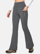 HeatLab™ Fleece Lined Flare Pants Dark Gray