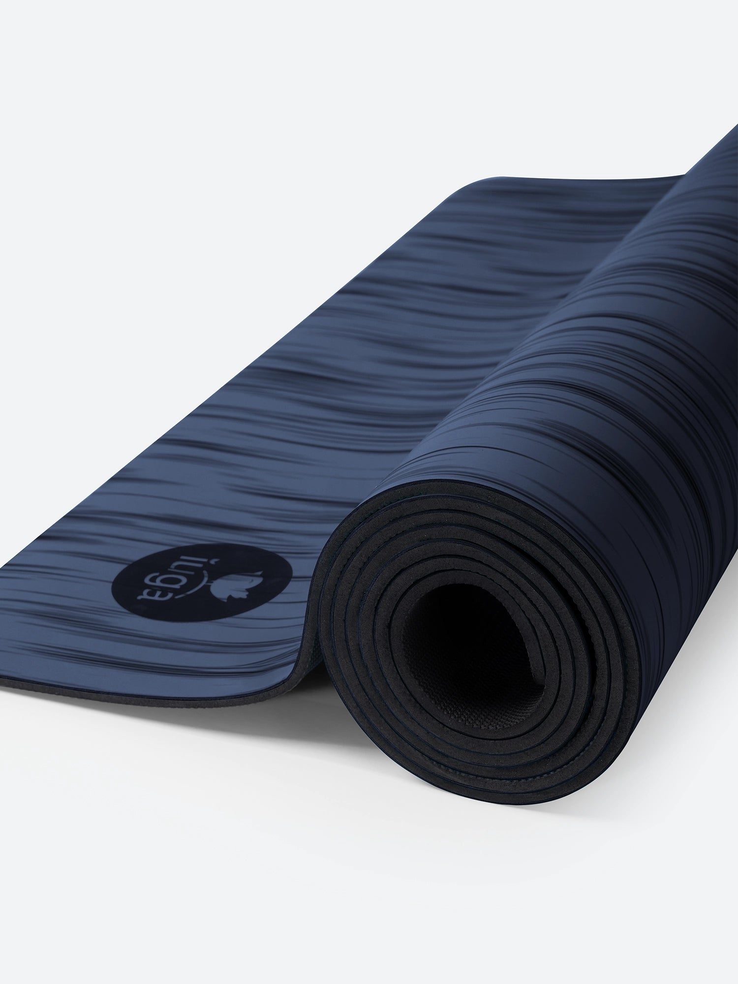 Non Slip PU Yoga Mat Dark Blue
