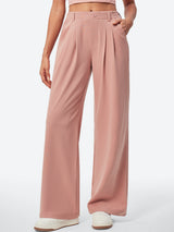 IUGA High Waisted Waffle Wide Leg Work Pants - IUGA