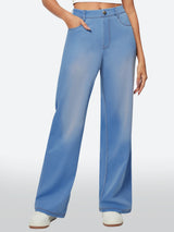 IUGA High Waist Pull On Wide Leg Jeans