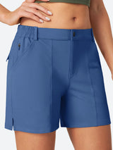 UPF 50+ Hiking Golf Shorts Steel Blue