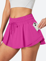 Quick Dry Flowy Athletic Shorts Hot Pink