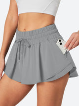 Quick Dry Flowy Athletic Shorts Gray