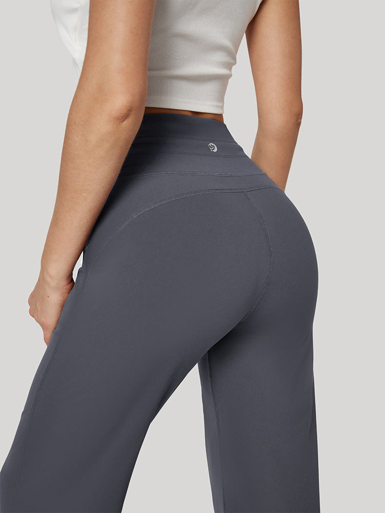 IUGA Wide Leg Yoga Pants for Women Sweatpants with Pockets Yoga Pants Flare  Lounge Pants Loose High Waist Comfy Workout Dance