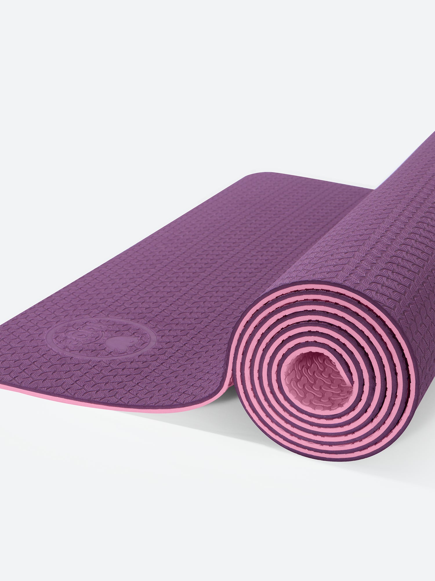 Non Slip TPE Yoga Mat Purple/pink