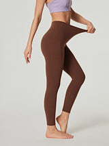 ButterLab™ High Waist Tummy Control Leggings Brown