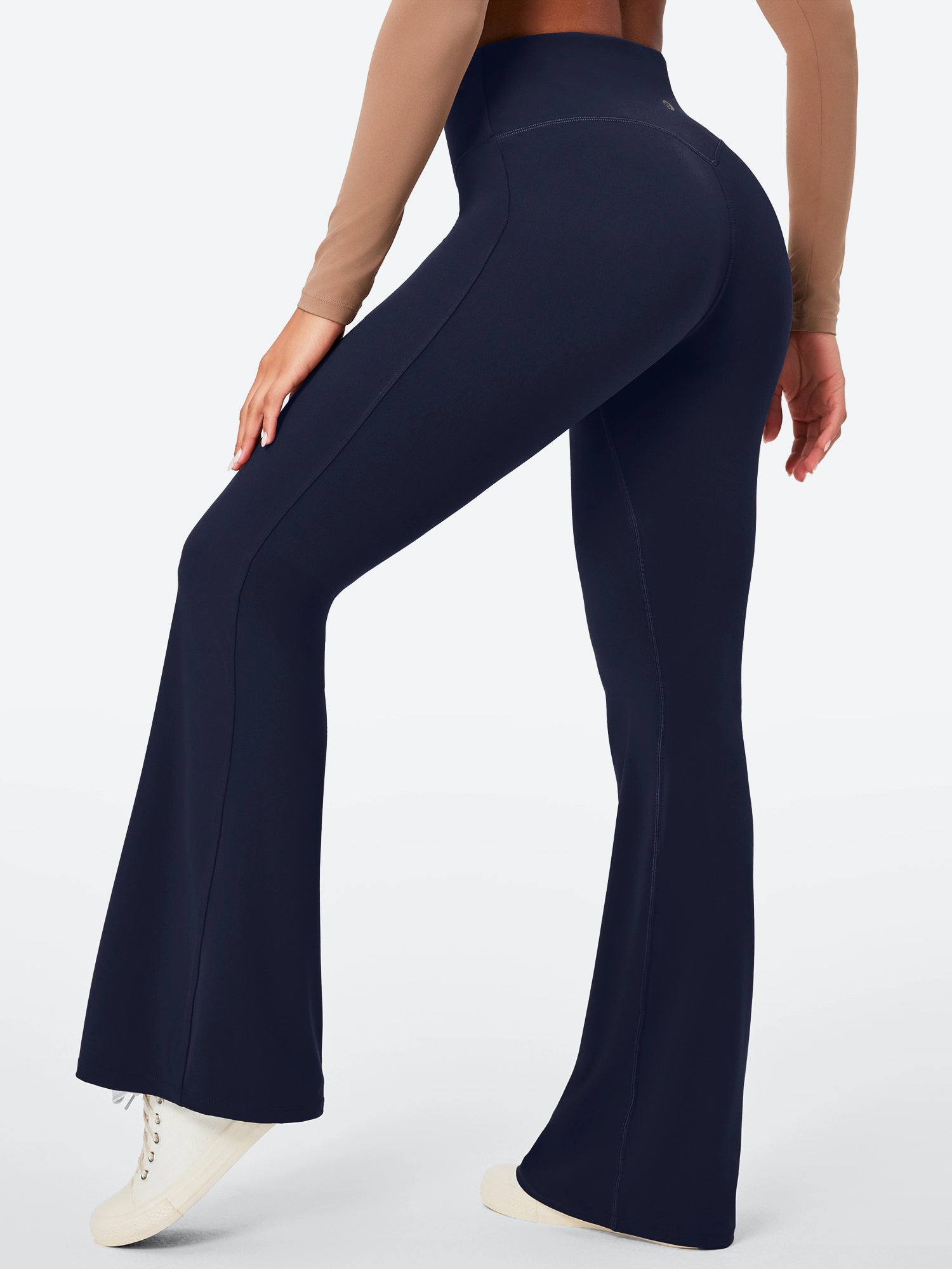 IUGA Sandwich No Front Seam Flare Yoga Pants