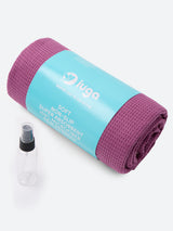 Microfiber Non Slip Yoga Mat Towel Antique Fuchsia