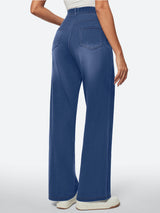 IUGA High Waist Pull On Wide Leg Jeans