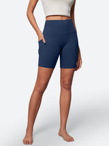 IUGA 8'' FlexTight™ No Front Seam Shorts With Pockets