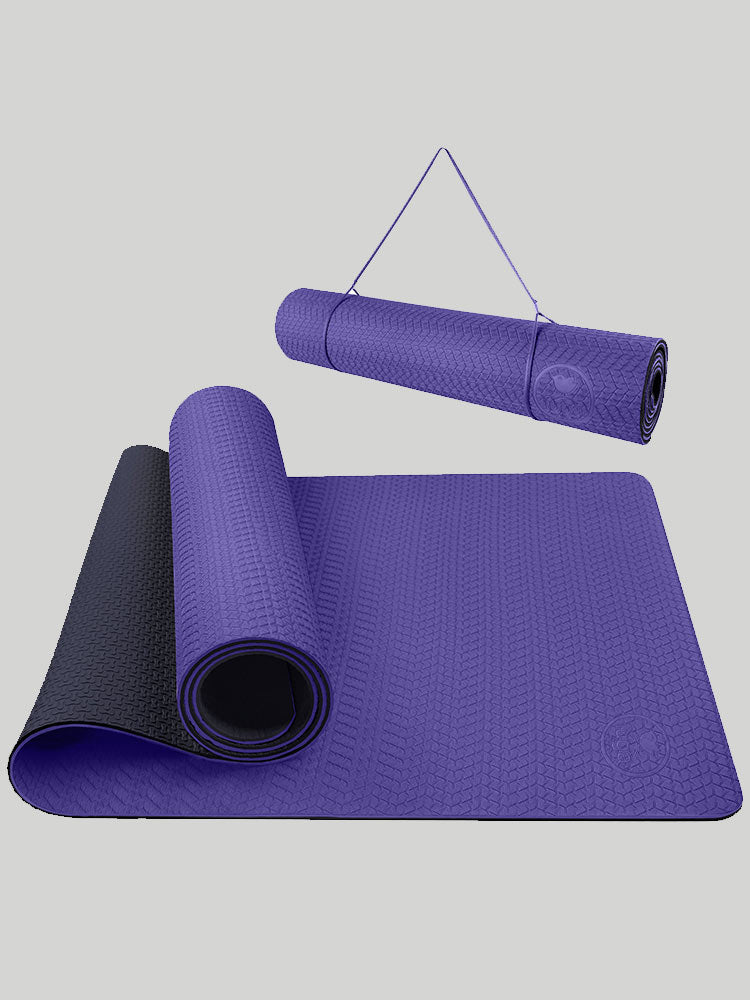  Heathyoga Eco Friendly Non Slip Yoga Mat, Body Alignment  System, SGS Certified TPE Material - Textured Non Slip Surface and Optimal  Cushioning,72x 26 Thickness 1/4 : Sports & Outdoors