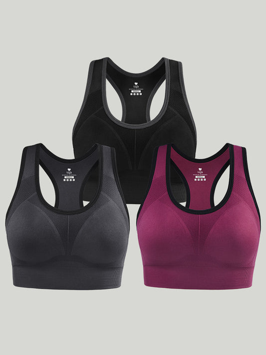 Breathable Underwear Sport Yoga Bras Lovely Young Size S-28XL Outdoor Women  Seamless Solid Bra Fitness Bras Tops