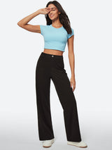 IUGA High Waist Pull On Wide Leg Jeans