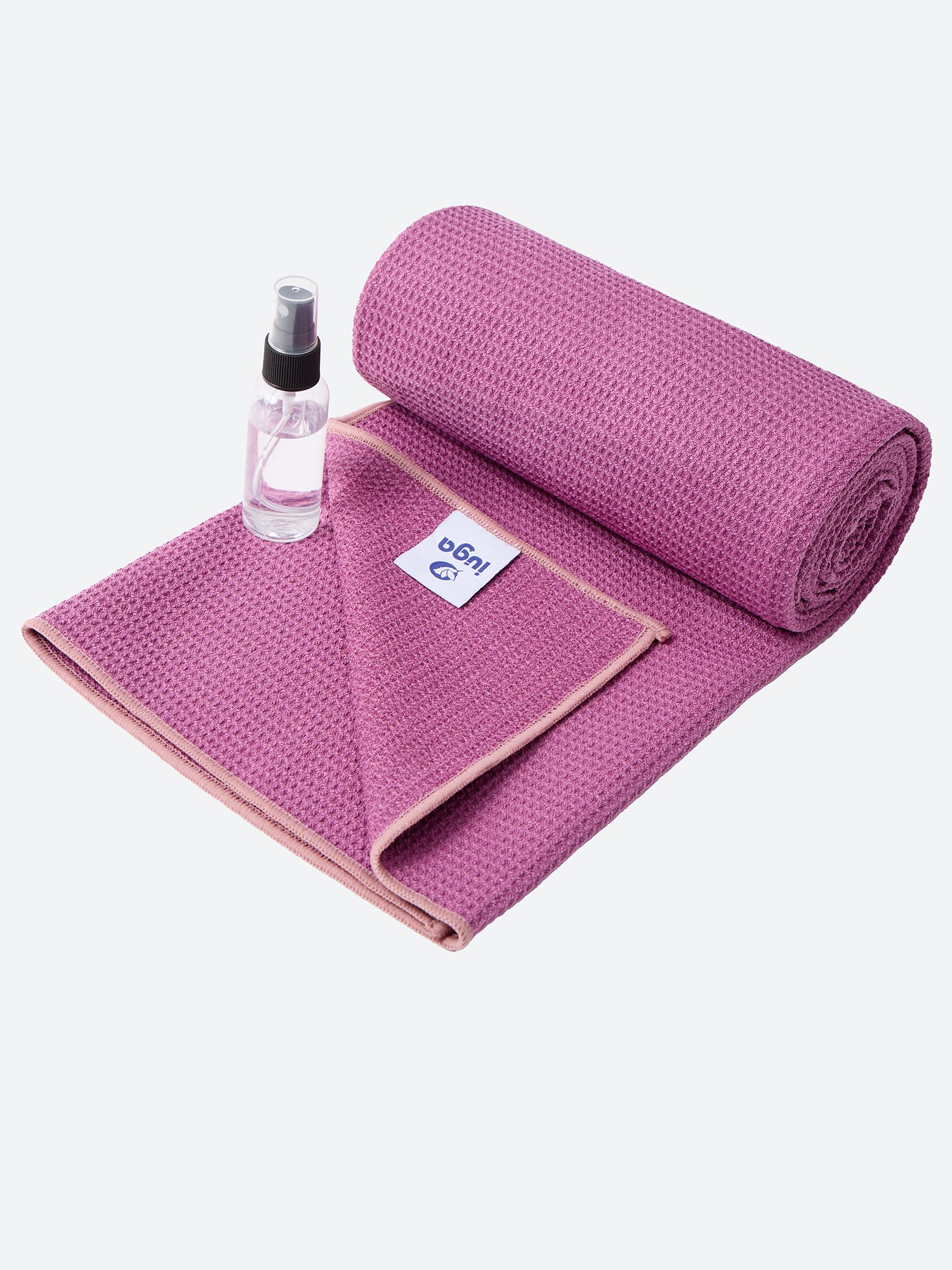 Microfiber Non Slip Yoga Mat Towel Antique Fuchsia