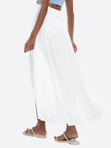 High Waist Flowy Skirts White