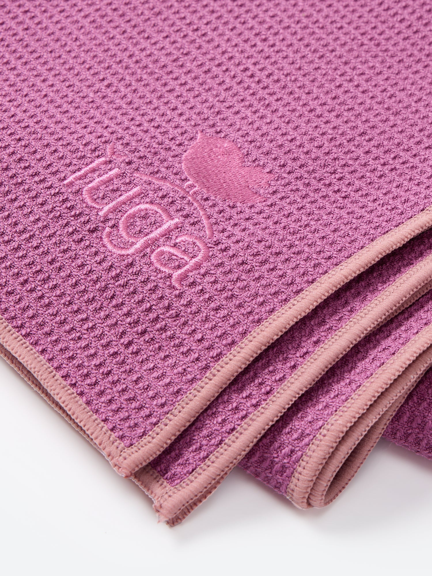Microfiber Non Slip Yoga Mat Towel Antique Fuchsia