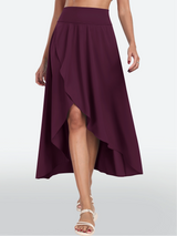 IUGA High Waist Flowy Skirts With Shorts