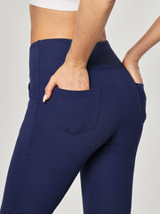 adviicd Yoga Pants For Girls Womens Yoga Pants With Pockets Bootcut Yoga  Pants with Pockets for Women High Waist Workout Bootleg Pants Tummy  Control, Work Pants for Women Green S 