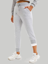 Fleece Lined Sweatpants Light Gray