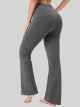 HeatLab™ Fleece Lined Bootcut Yoga Pants Charcoal