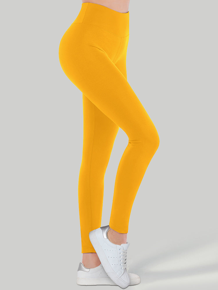 Buttery Soft High Waisted Leggings Mineral Yellow
