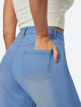 IUGA High Waist Pull On Wide Leg Jeans