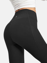 HeatLab™ Fleece Lined Flare Pants Black
