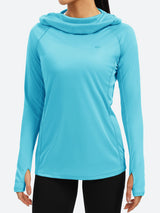 UPF 50+ Long Sleeve Sun Protection Shirts Blue