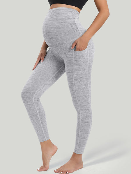IUGA Supcream Buttery-soft Maternity Legging With Pockets-Navy