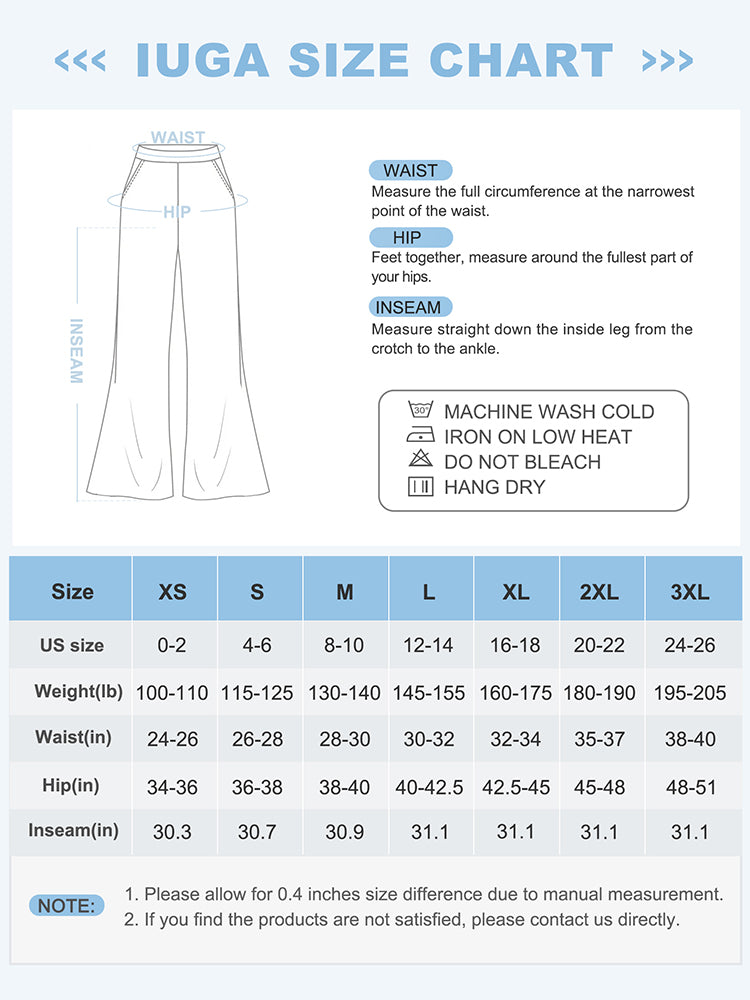 Iwing Women's Bootcut High Waisted Yoga Pants, Regular/Tall/Petite Bootleg  Flared Workout Cotton Pants Tummy Control
