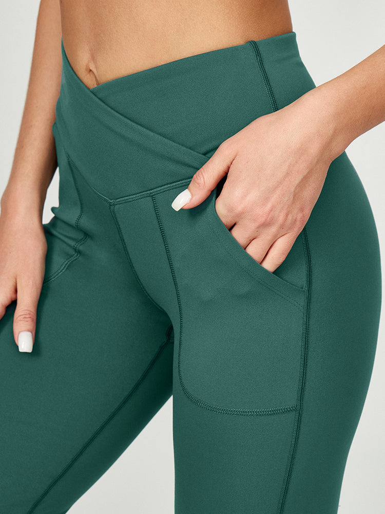 Gubotare Yoga Pants Women's Casual Bootleg Yoga Pants V Crossover